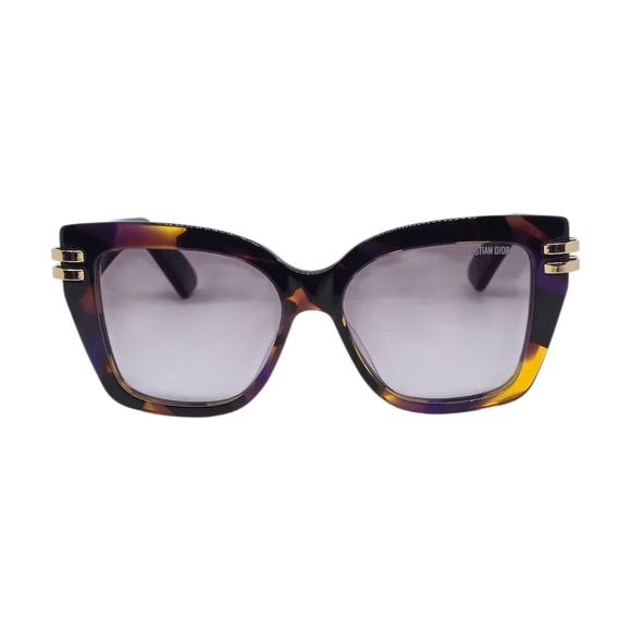 Dior Women's Sunglasses in Purple and Gold - Picture 1 of 5